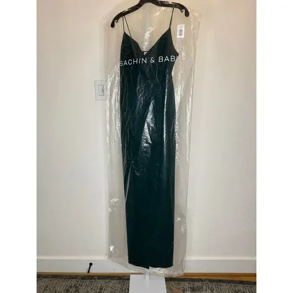 NWT Sachin & Babi Paulina Sleeveless Cowl Neck Bridesmaid Gown Emerald Women 16W - Picture 4 of 7